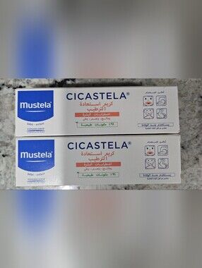 Lot Of 2 Mustela Cicastela Moisture Recovery Cream Baby Ointment 1.35 oz 02/2029